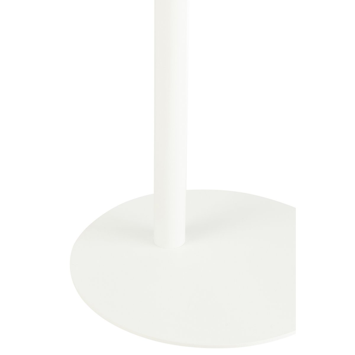 Table d'Appoint J-Line Métal Glacé Blanc