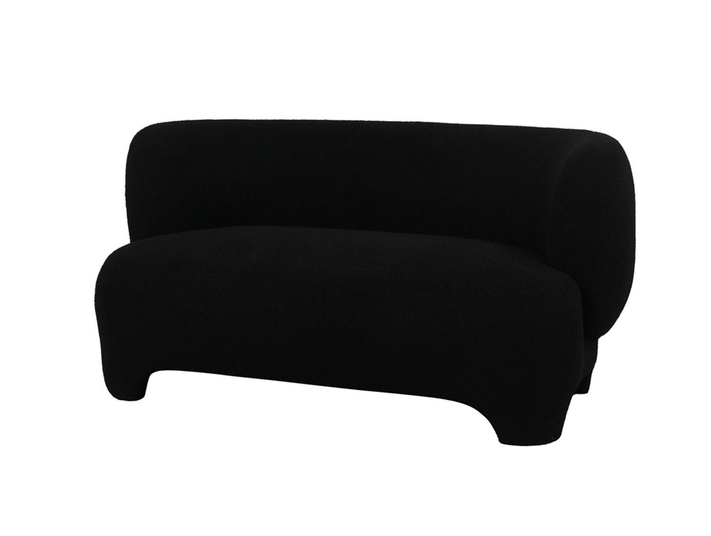 Canapé Leitmotiv Ardor teddy curl noir