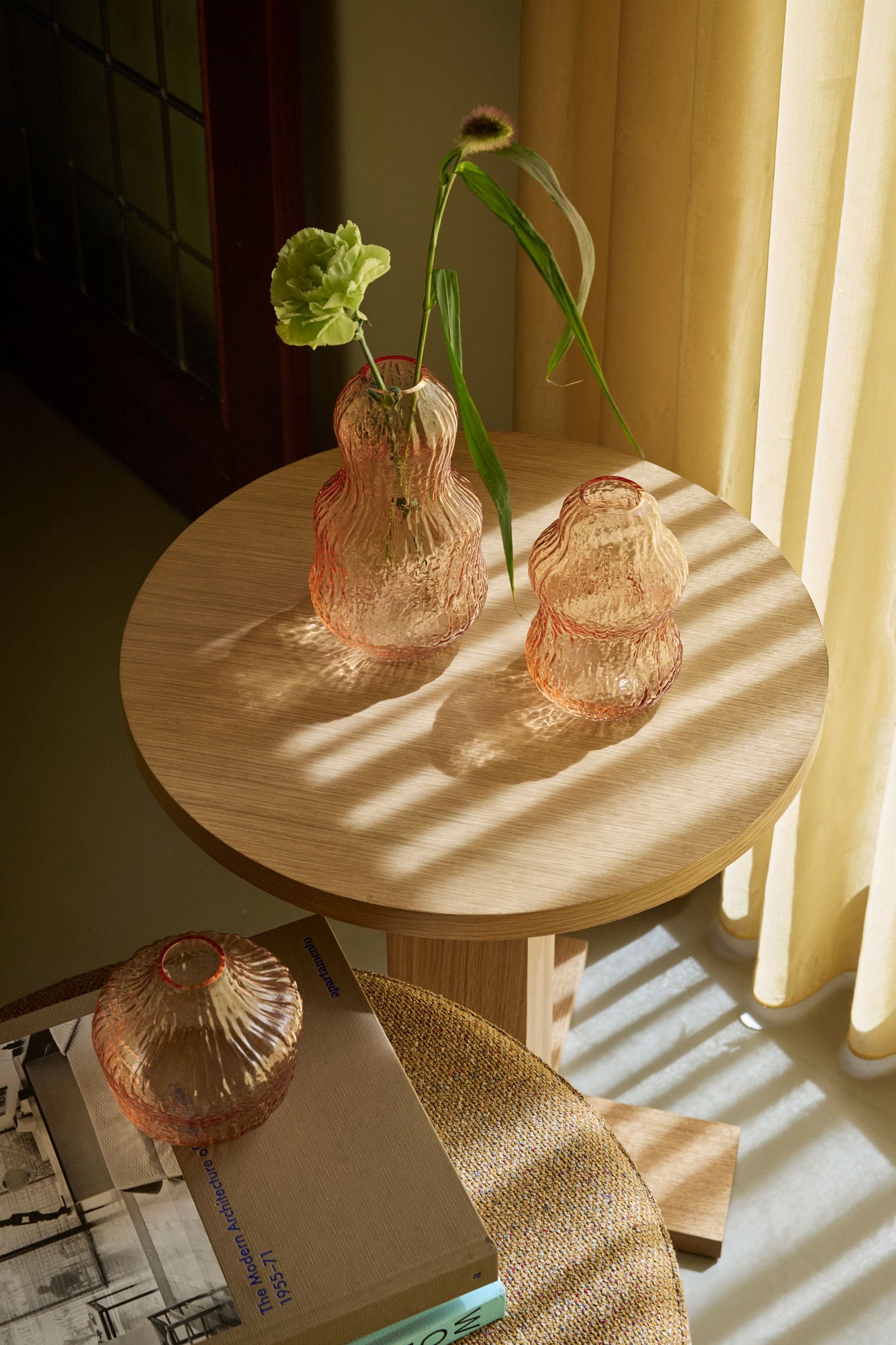 Hübsch Fuyu Vases Orange (set de 3)