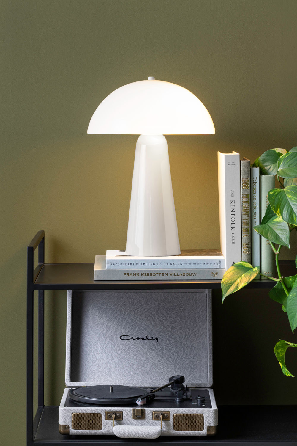 Leitmotiv Lampe de table Vidrio Centro blanc