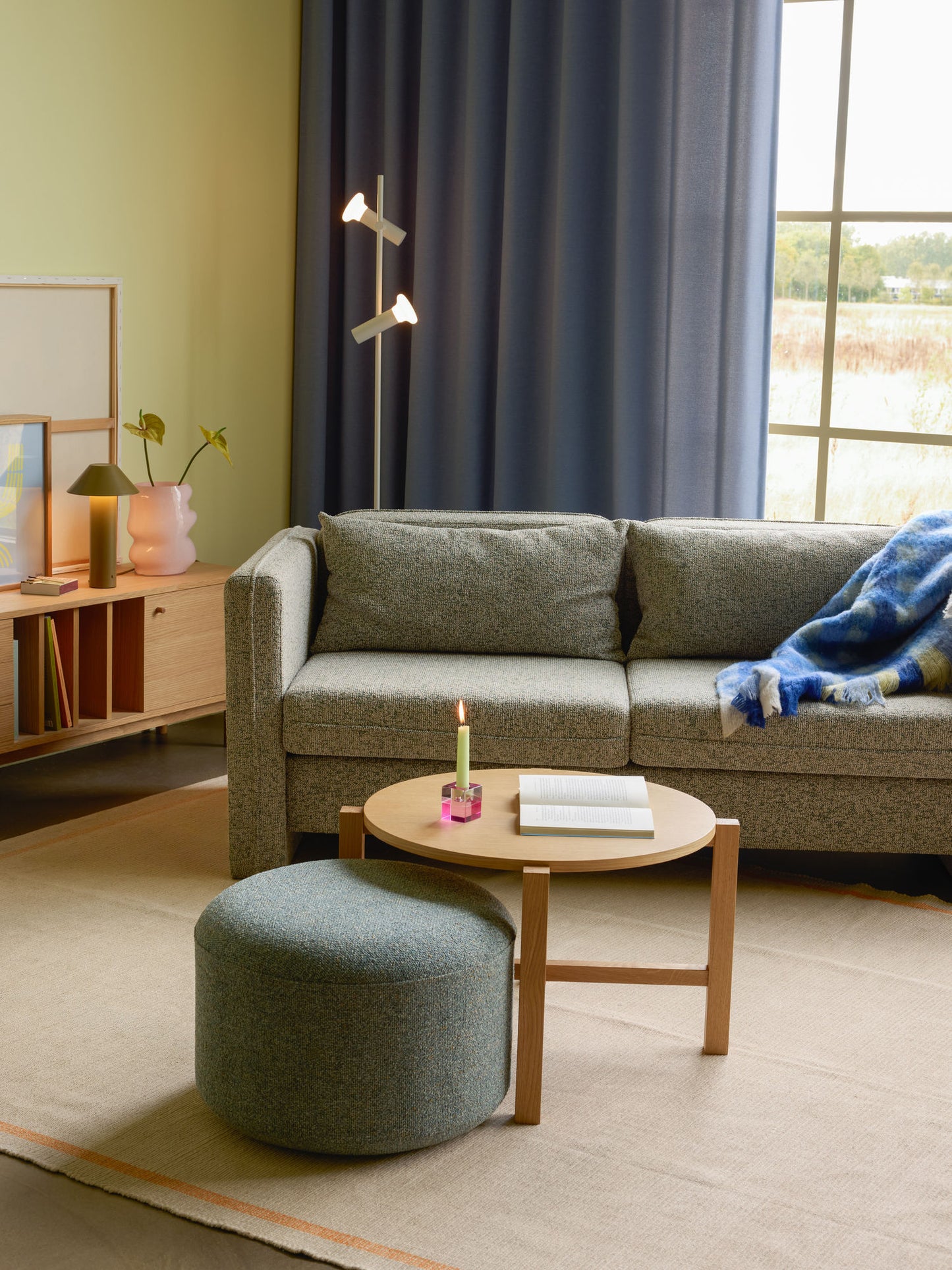 Hübsch Soba Canapé Gris clair