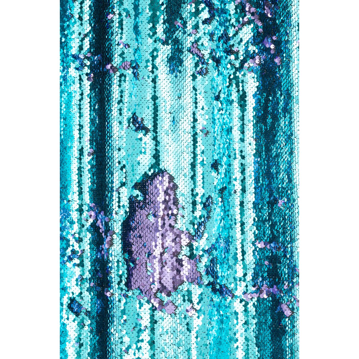Rideau J-Line Réversible Paillette Bleu/Violet