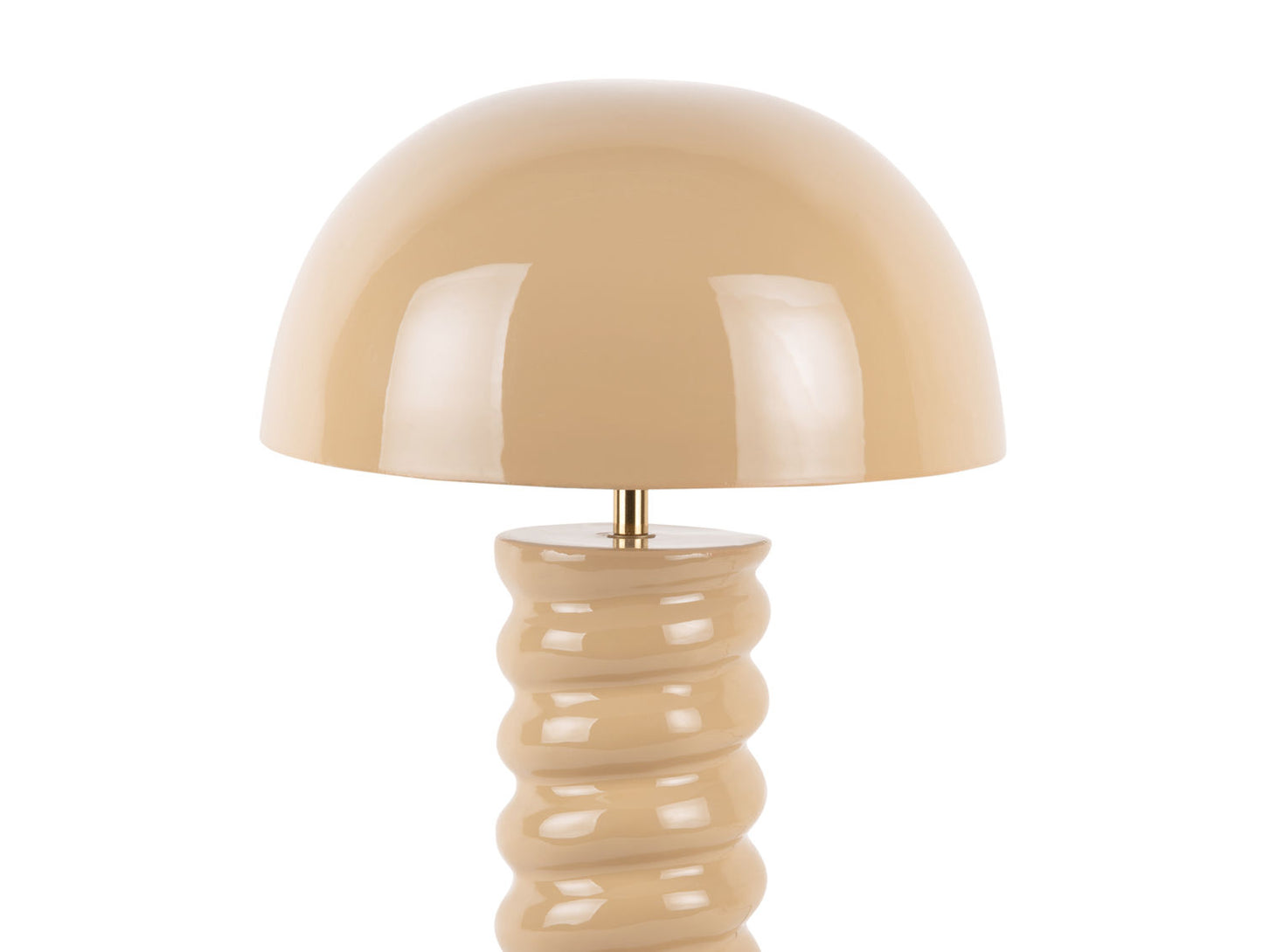 Leitmotiv Lampe de table Gracio émail marron doux