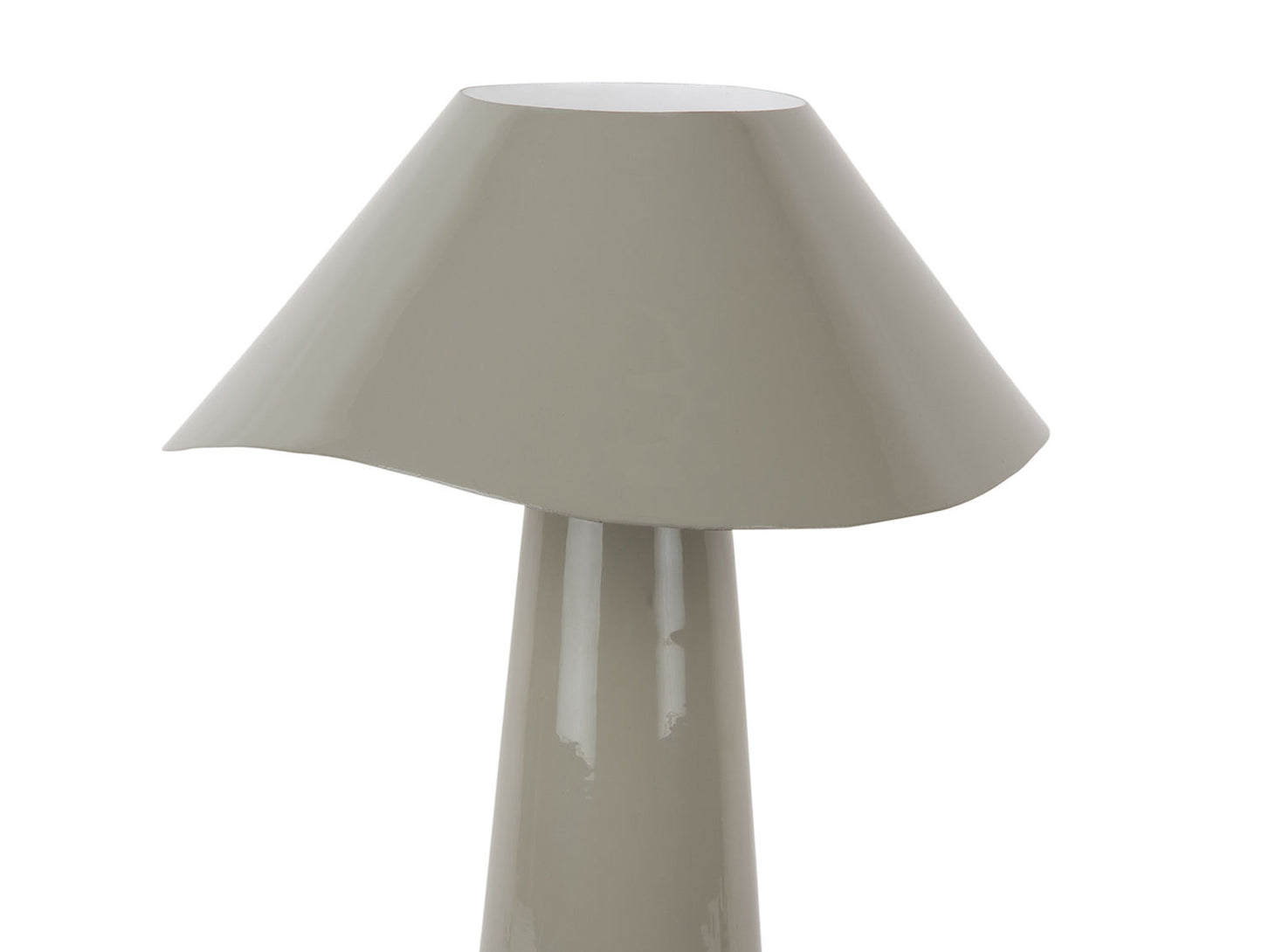 Lampe de table Leitmotiv Ameno émail gris foncé