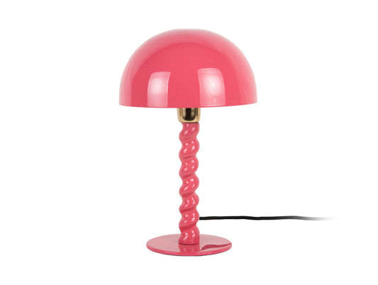 Lampe de table Leitmotif Prisa émail rose vif