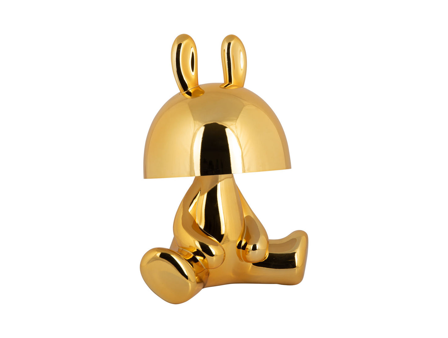 Lampe de table Leitmotiv Lapin LED avec haut-parleur Bluetooth plaqué or
