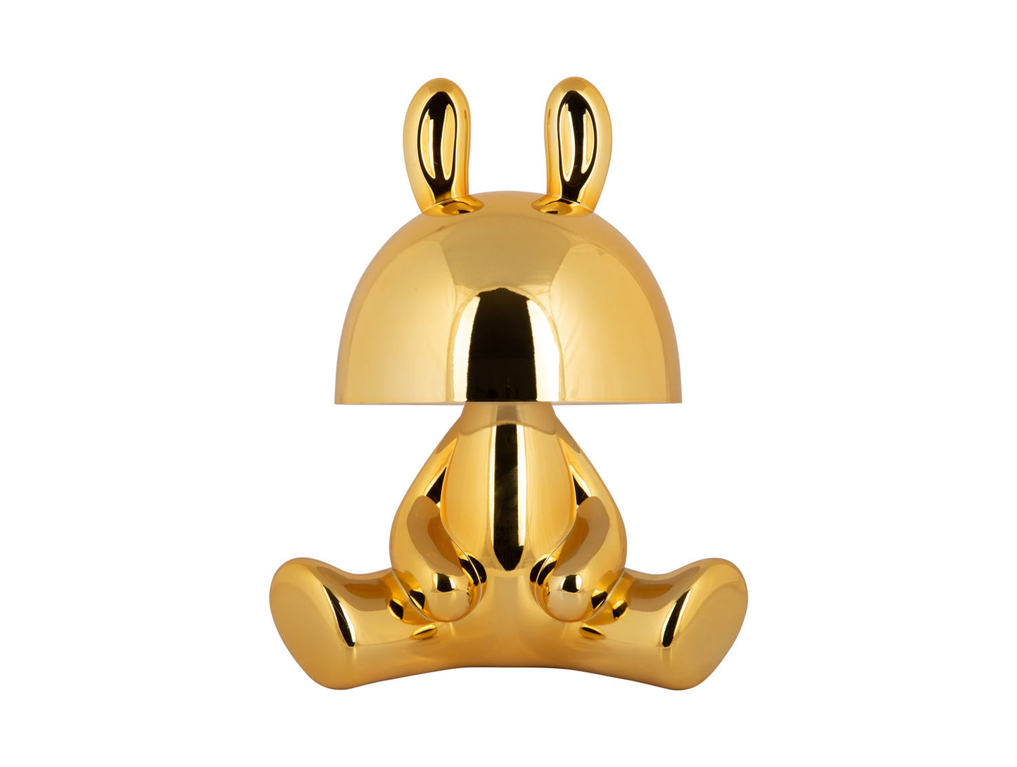 Lampe de table Leitmotiv Lapin LED avec haut-parleur Bluetooth plaqué or