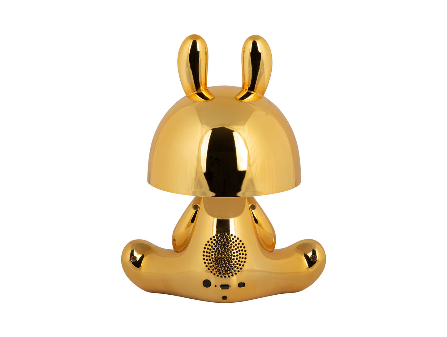 Lampe de table Leitmotiv Lapin LED avec haut-parleur Bluetooth plaqué or
