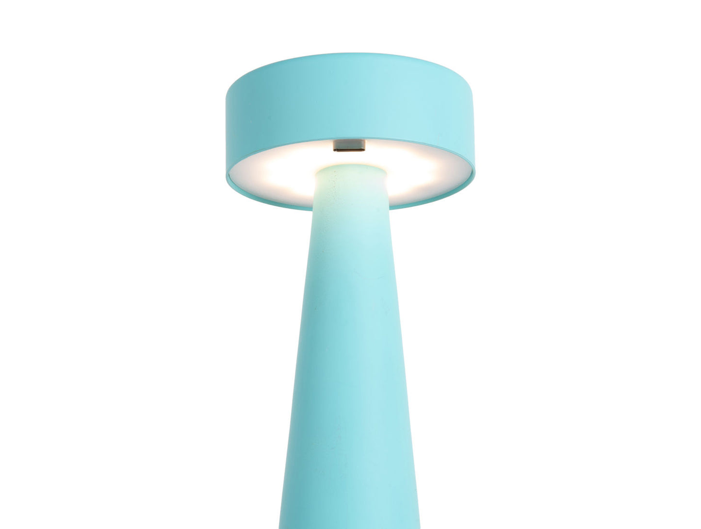 Lampe de table Leitmotiv Mini Anneau LED bleu turquoise
