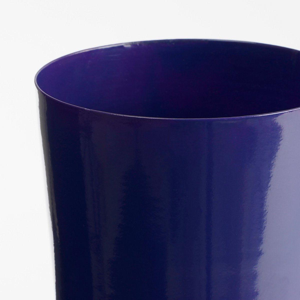 Vase Dara - H42 x Ø28 cm - Métal - Bleu