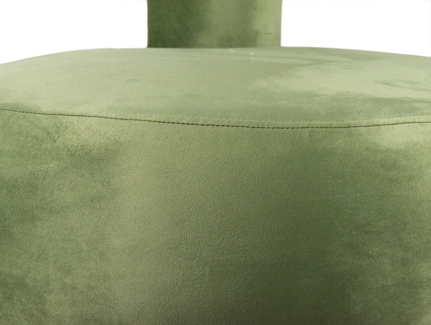 Chaise Leitmotiv Abrazo velours vert jungle