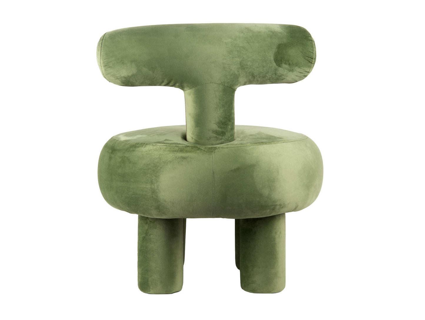 Chaise Leitmotiv Abrazo velours vert jungle