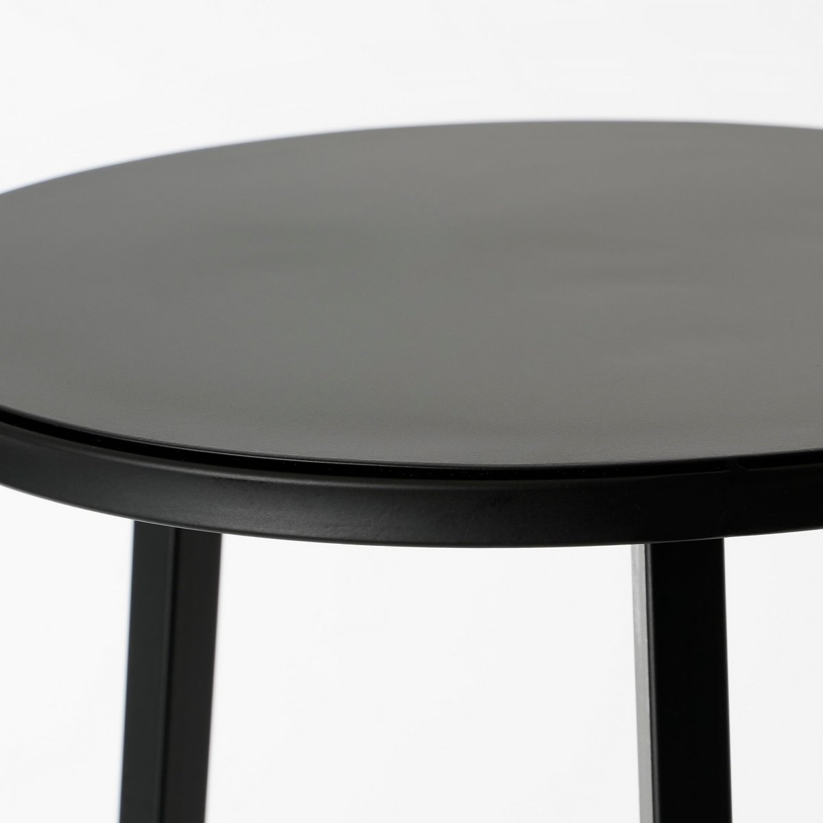Table à plantes / H120 x Ø35 cm - Métal - Noir