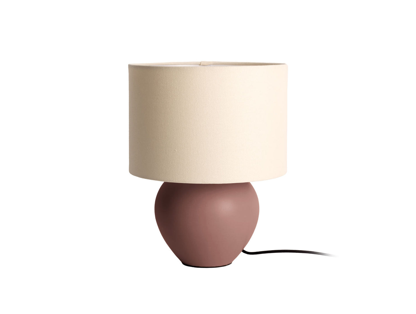 Lampe de table Leitmotiv Alma cône marron chocolat mat