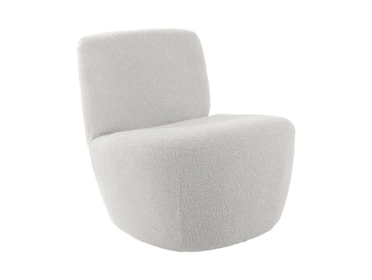 Leitmotiv Chaise Ada bouclé blanc cassé