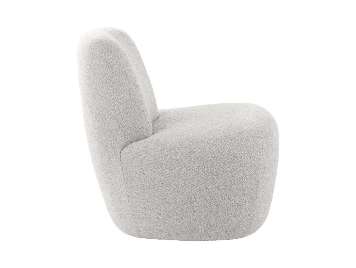 Leitmotiv Chaise Ada bouclé blanc cassé