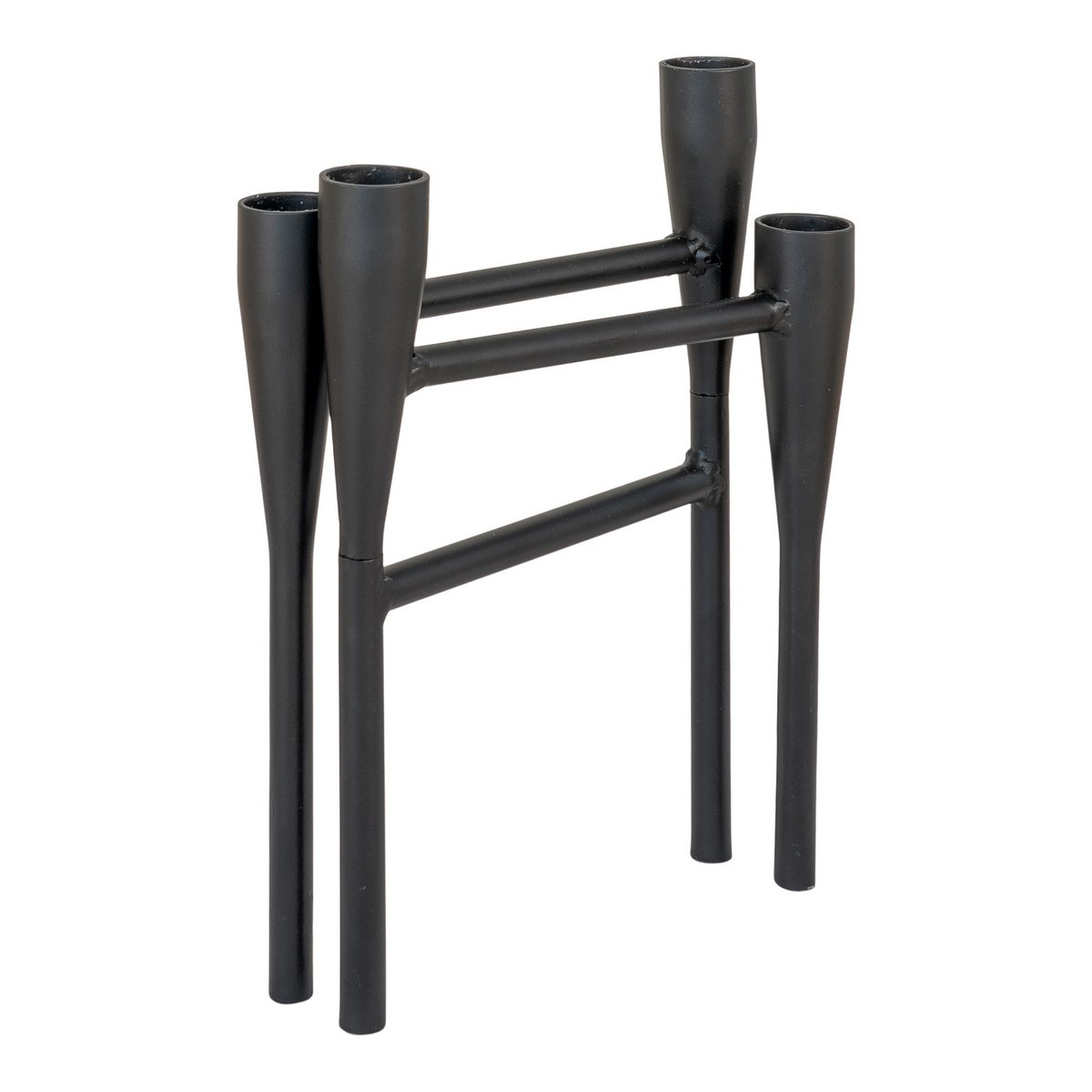 Bougeoir en métal - Noir