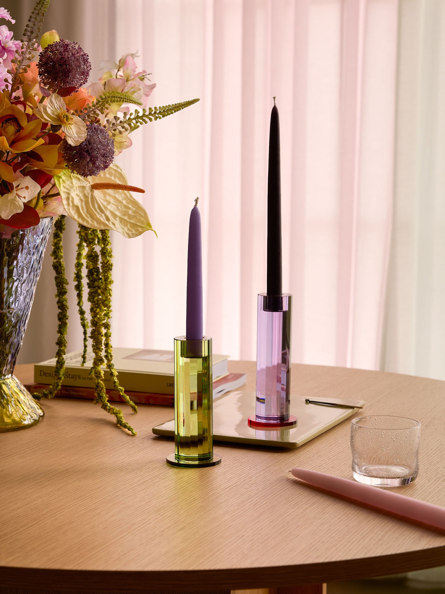 Hübsch Cut Bougeoirs (set de 2)