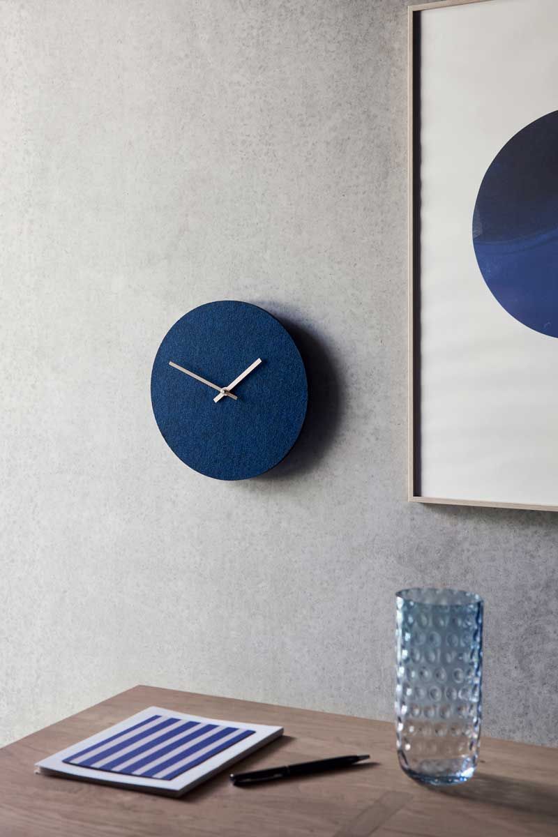 Hemverk Felt Bleu Foncé - Horloge