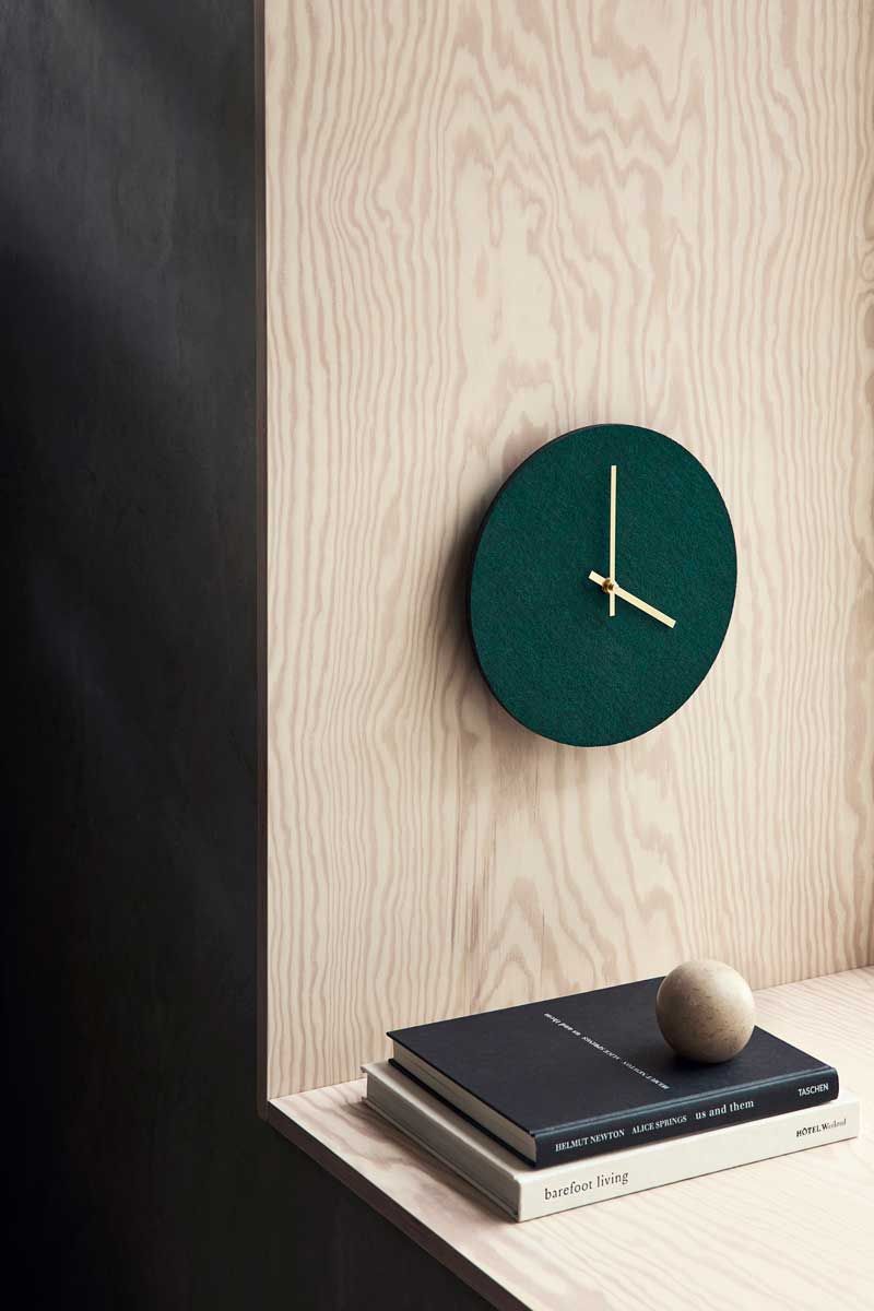 Hemverk Felt Vert Foncé - Horloge