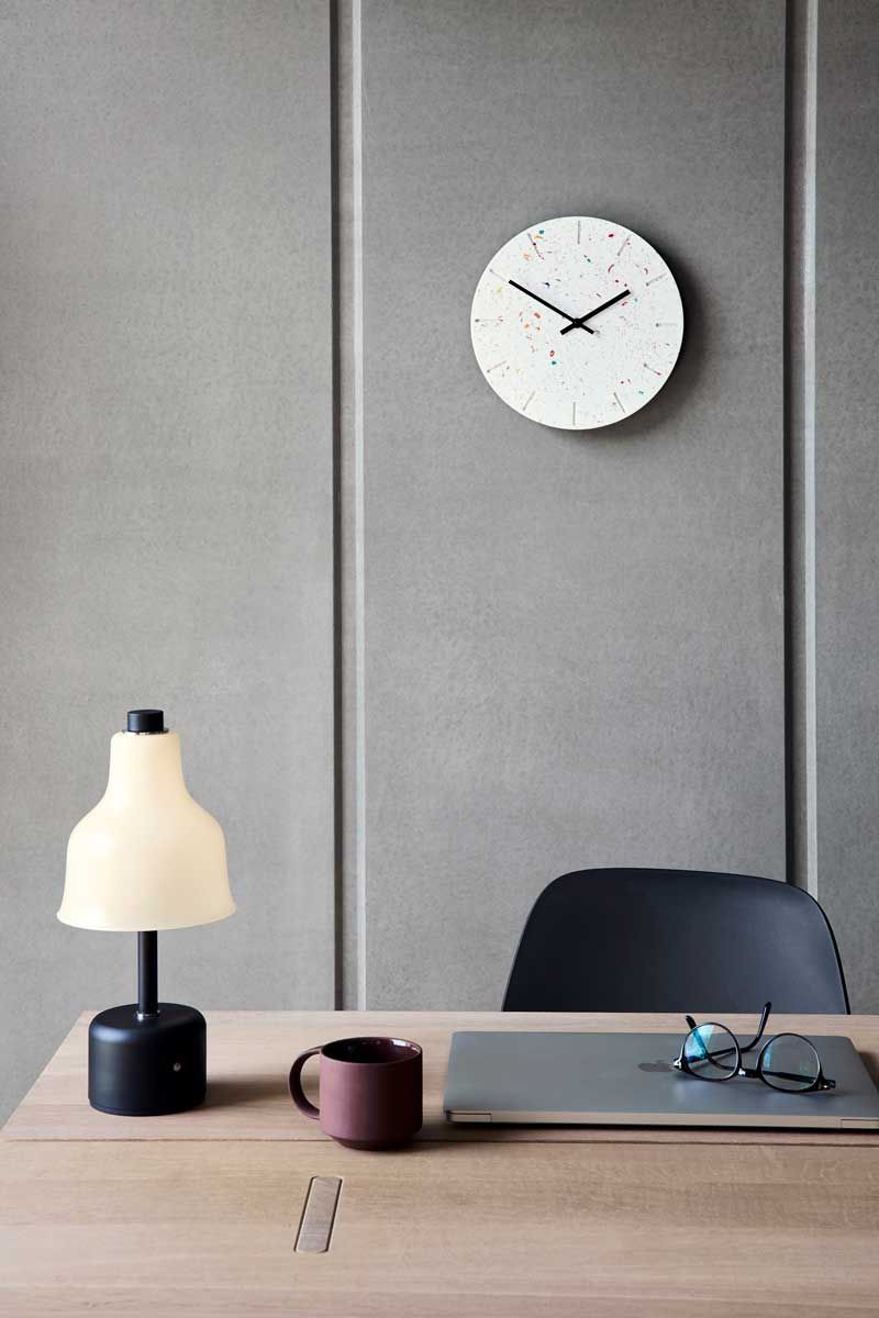 Hemverk RECY mural - Ø25 cm - Horloge