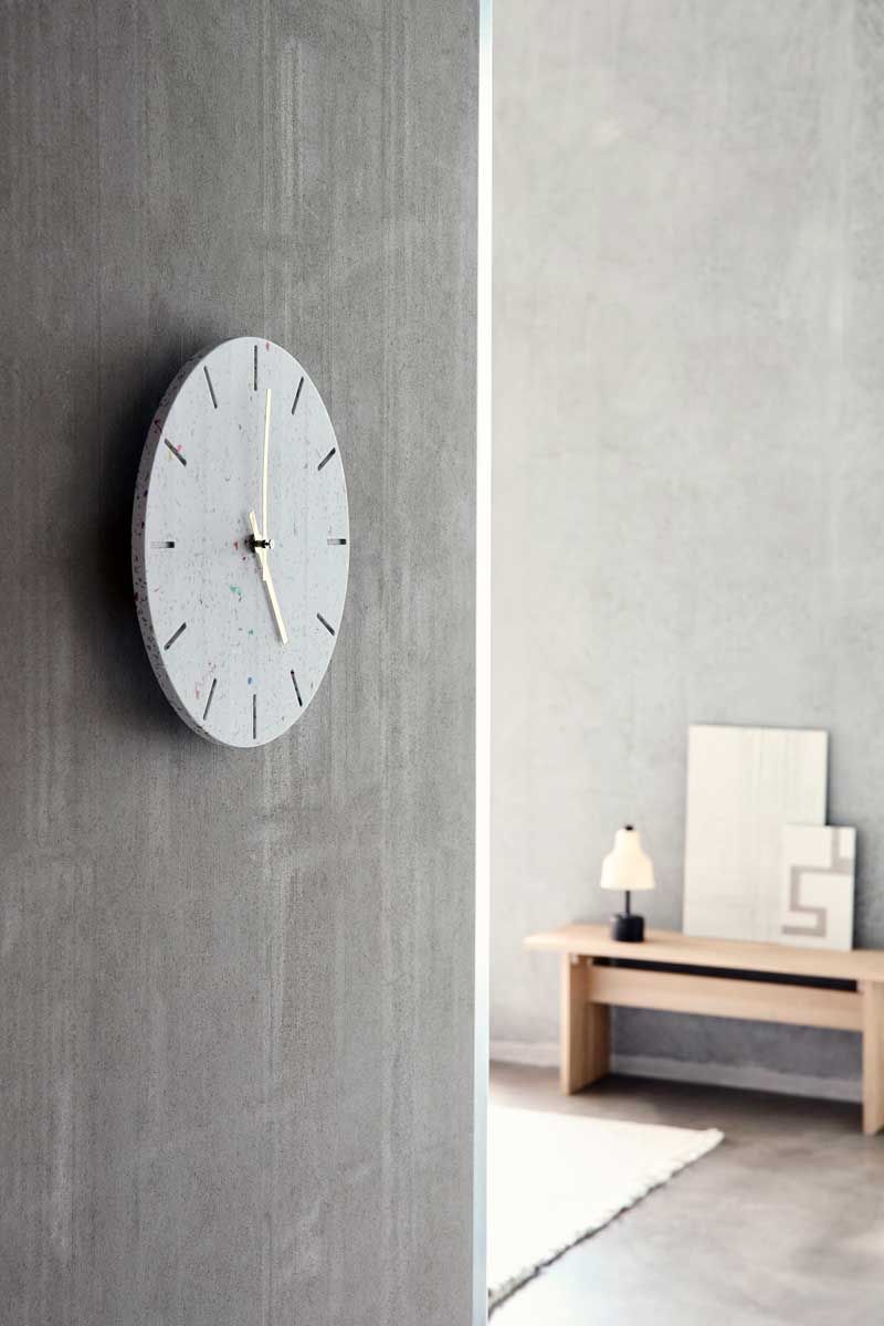Hemverk RECY mural - Ø25 cm - Horloge