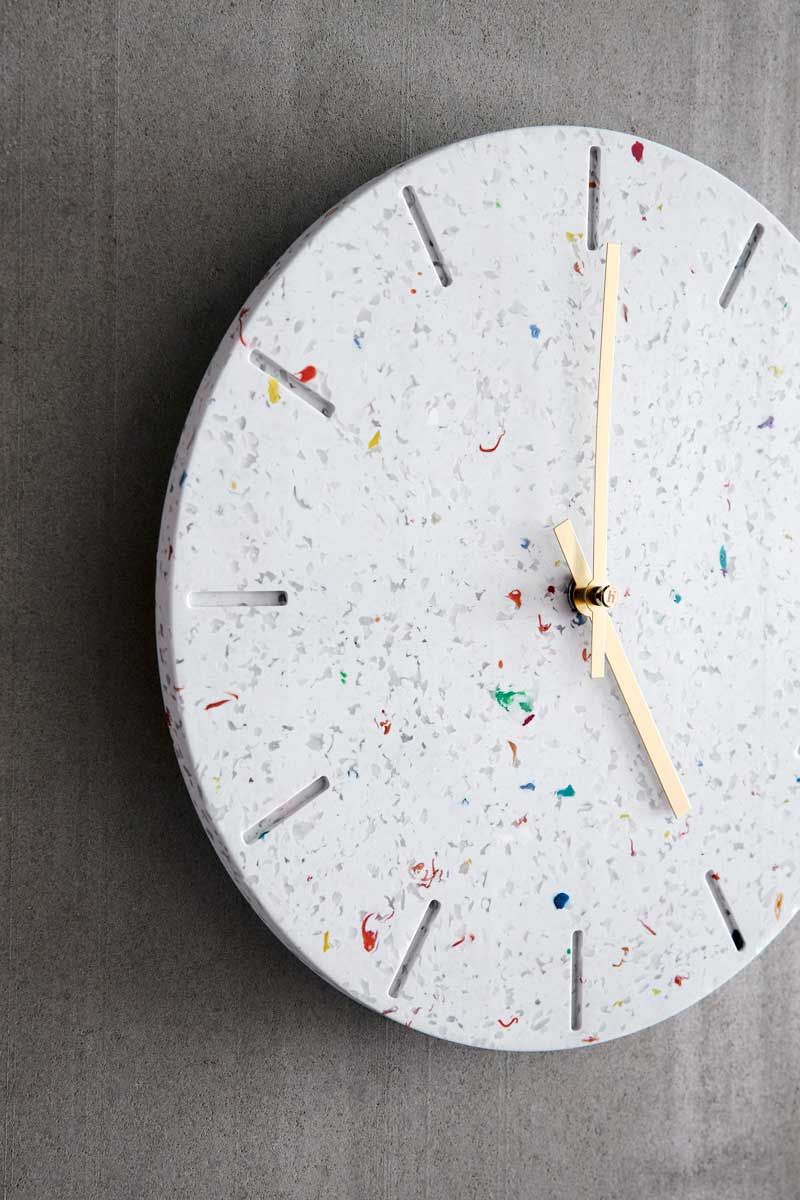 Hemverk RECY mural - Ø25 cm - Horloge