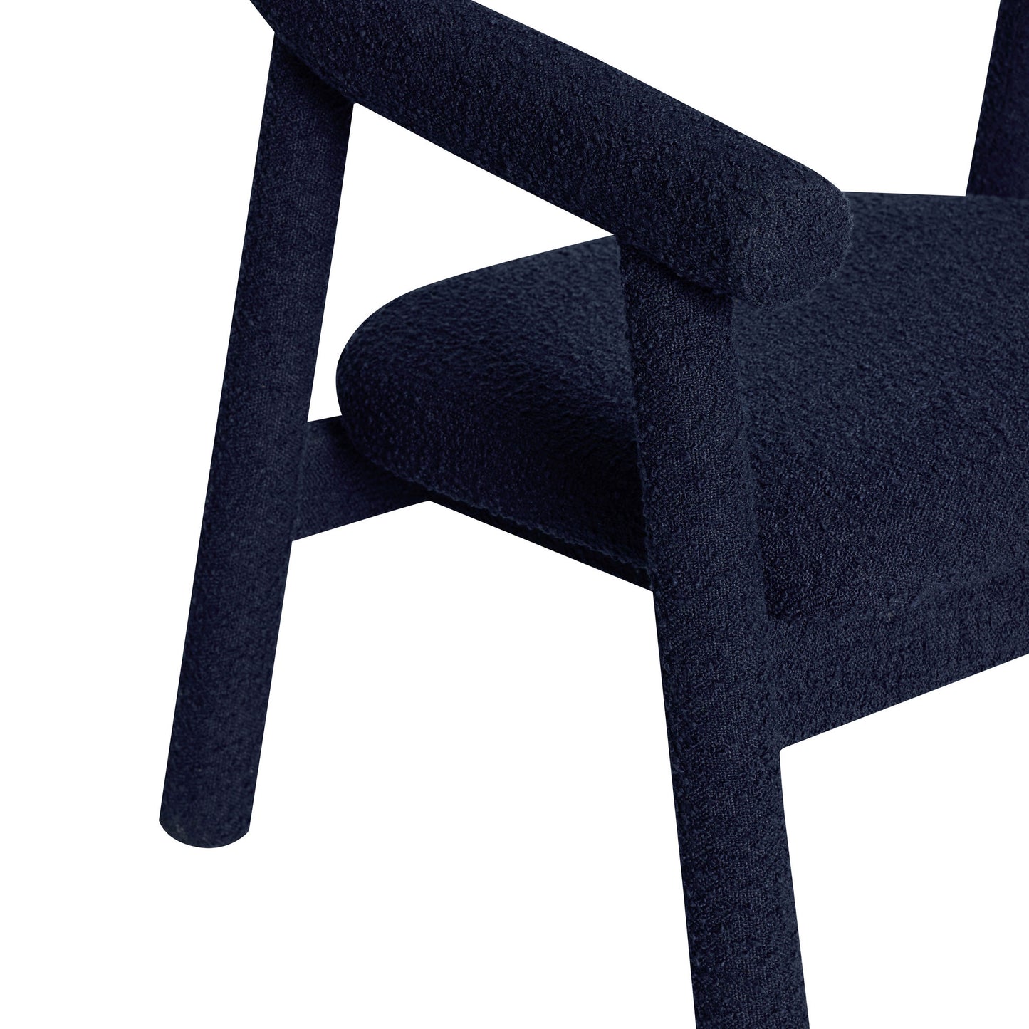 Hübsch Ouli Fauteuil lounge Bleu foncé