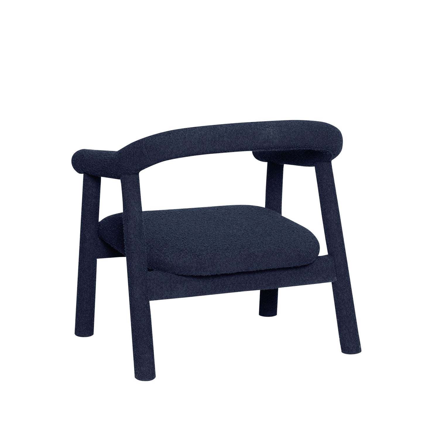 Hübsch Ouli Fauteuil lounge Bleu foncé