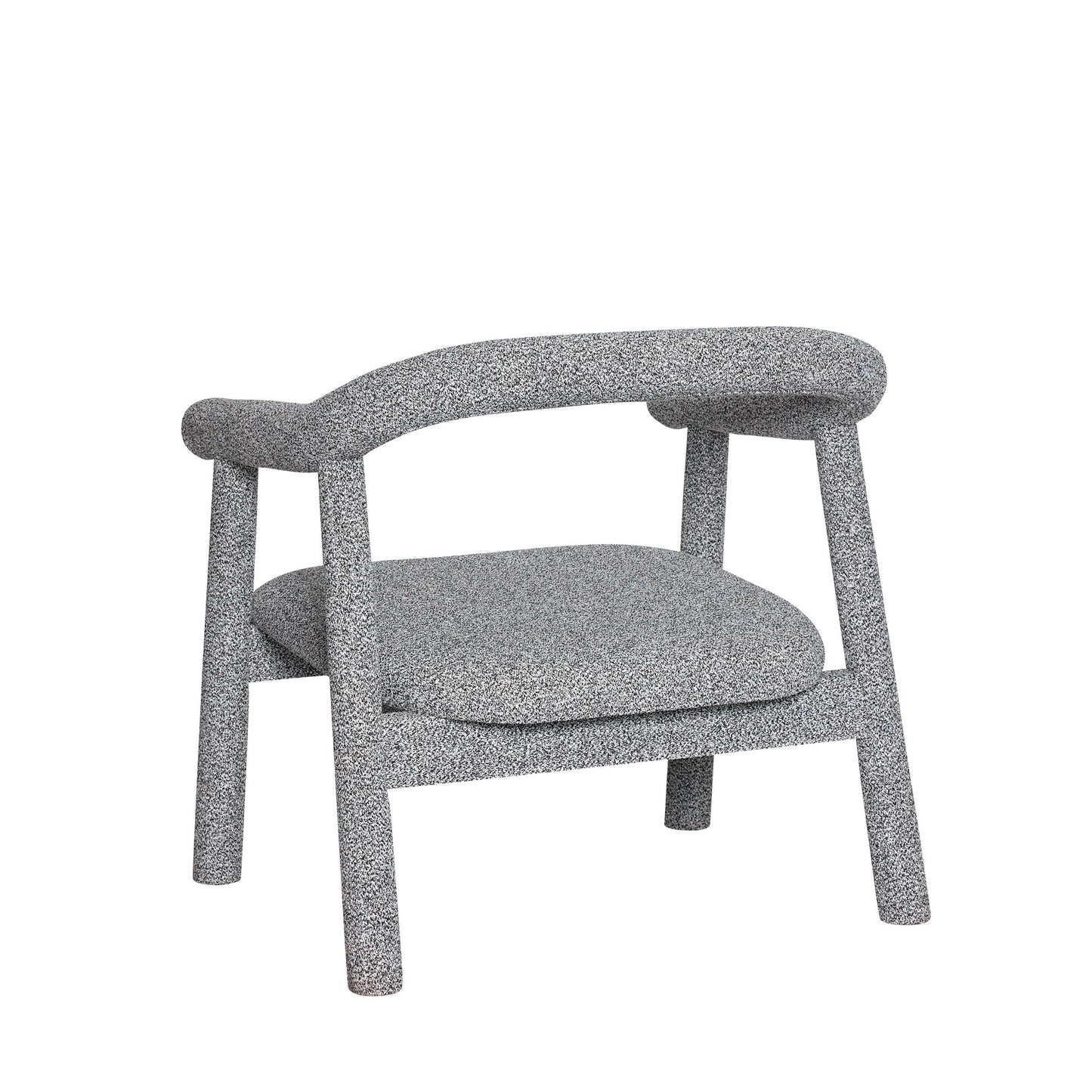 Hübsch Ouli Fauteuil lounge Gris clair chiné