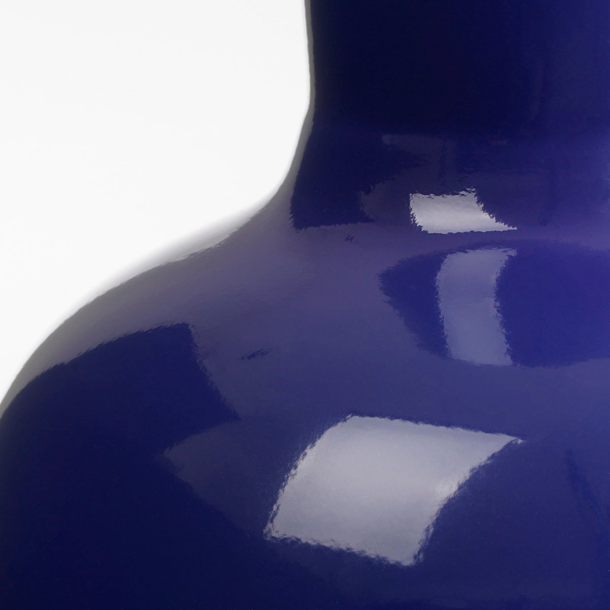 Vase Dara - H42 x Ø28 cm - Métal - Bleu