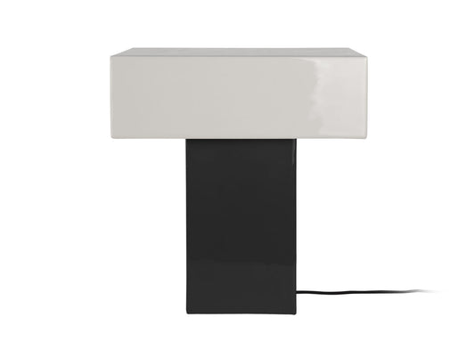 Lampe de table Leitmotiv Grato Recto noire avec gris chaud
