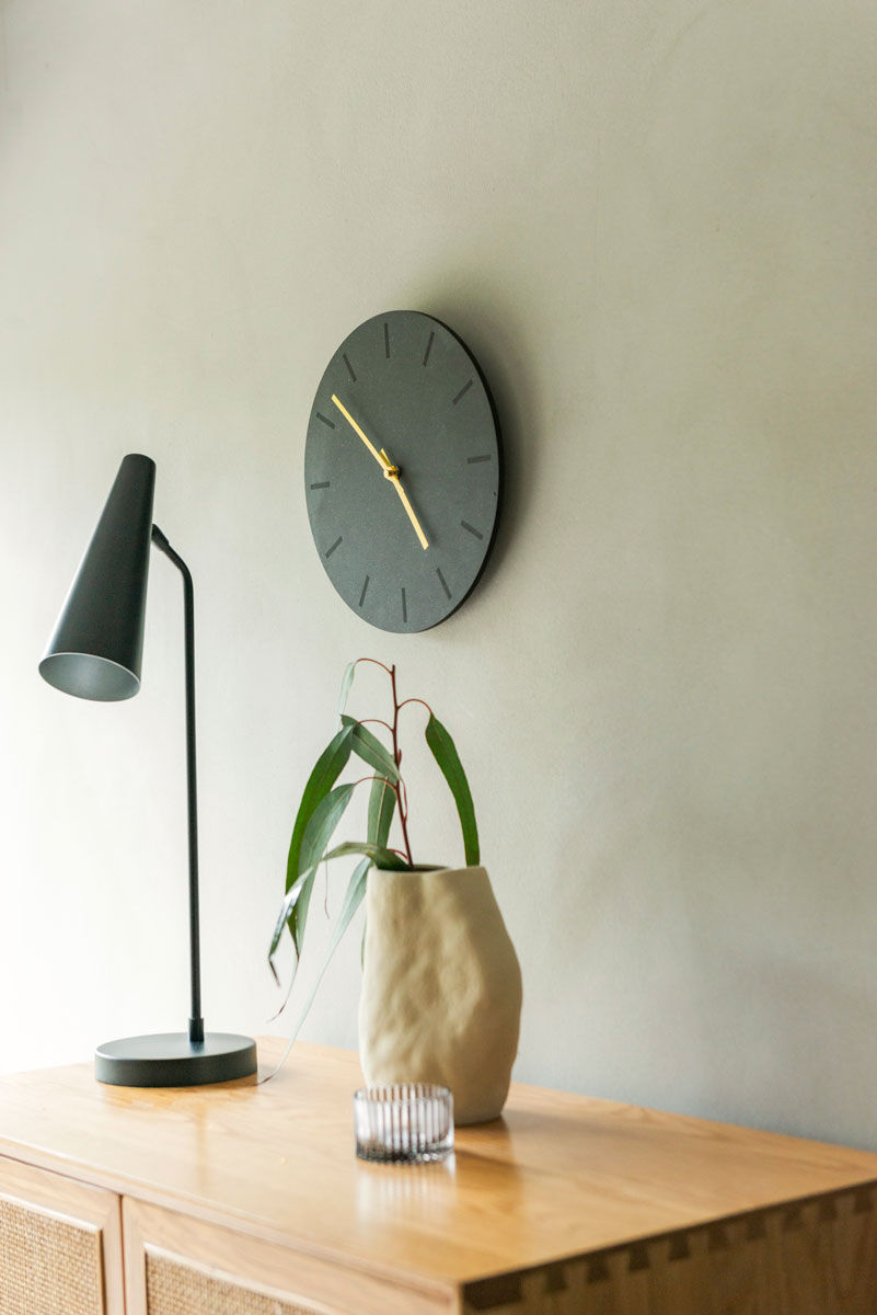 Horloge murale Hemverk DK Poudre Noir – Ø28/Ø38 cm