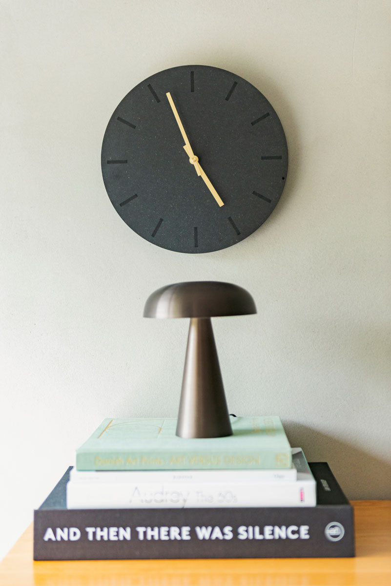 Horloge murale Hemverk DK Poudre Noir – Ø28/Ø38 cm