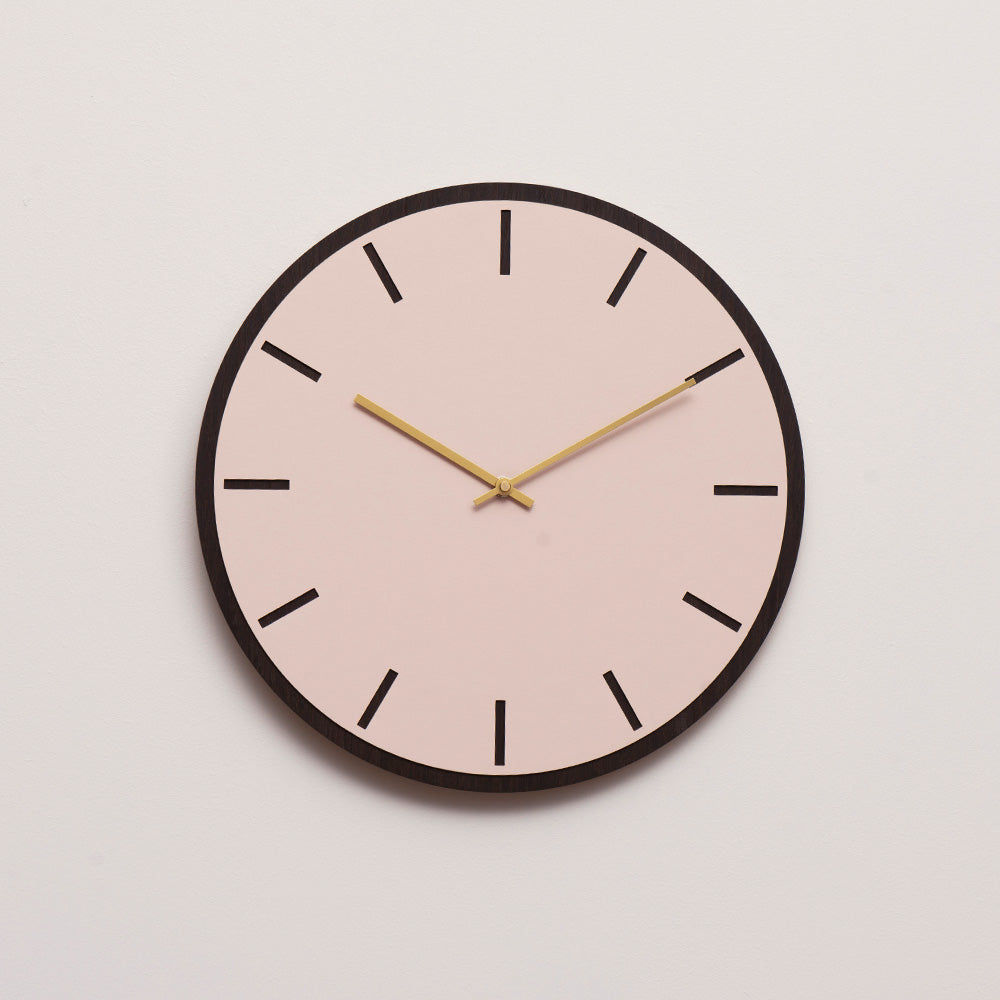 Horloge murale Hemverk DK Rose poudré – Ø28/Ø38 cm