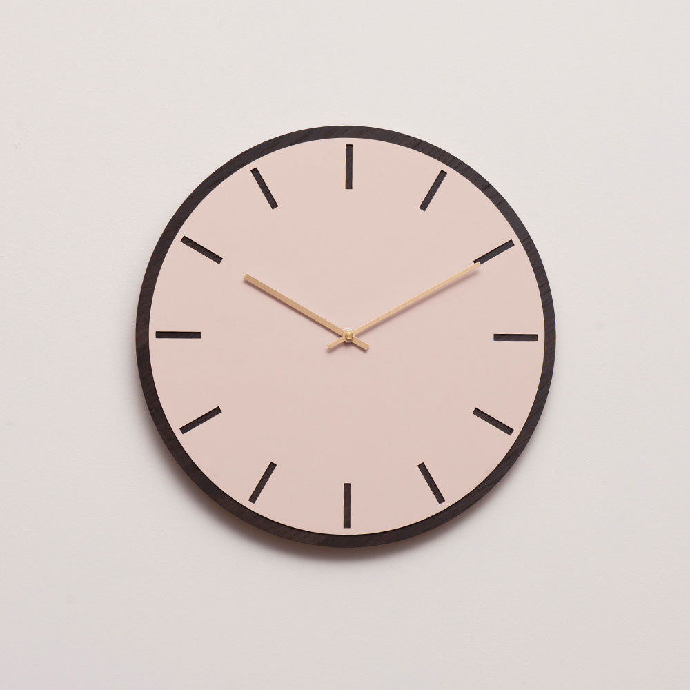 Horloge murale Hemverk DK Rose poudré – Ø28/Ø38 cm