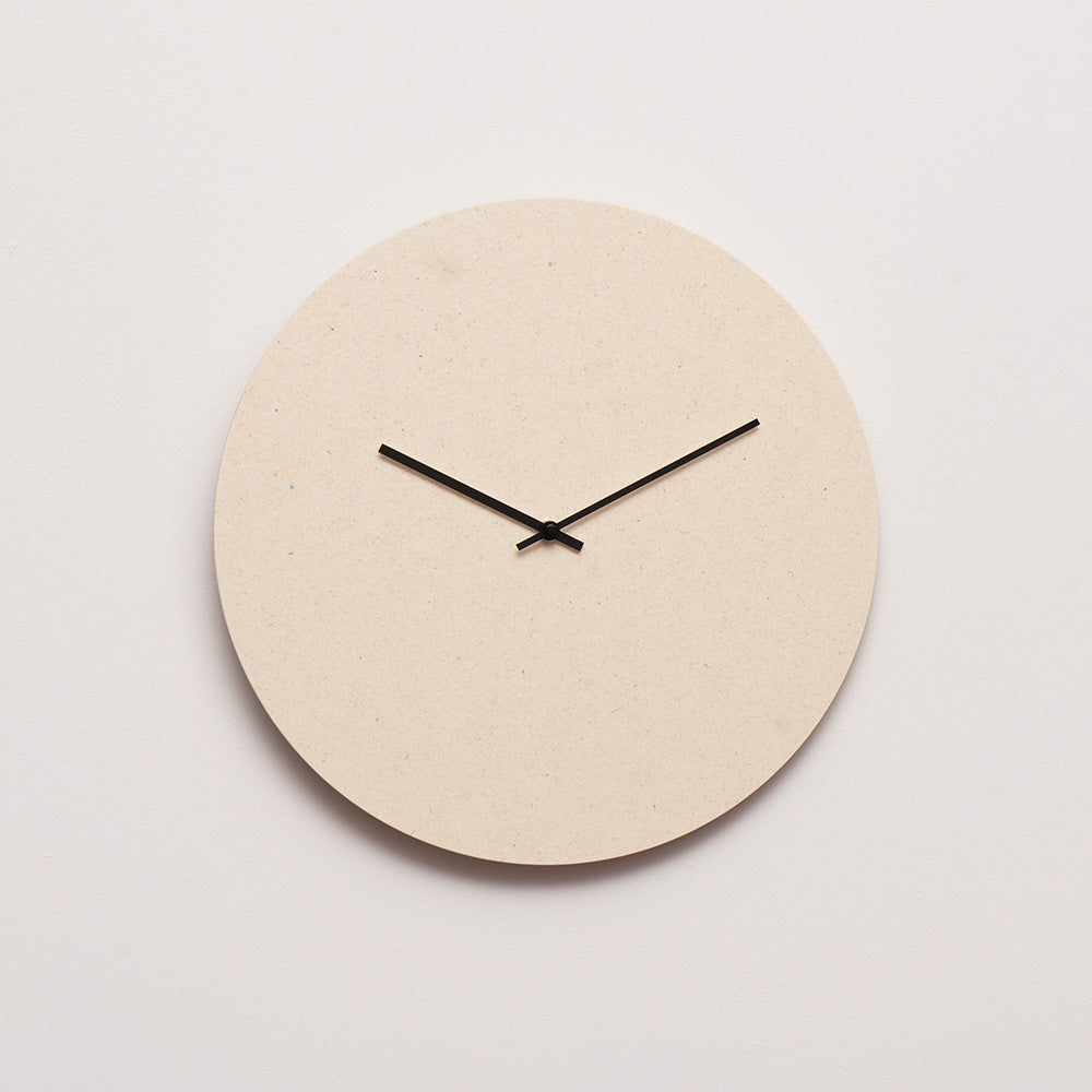 Horloge murale Hemverk Really couleur crème - Ø28cm/38cm