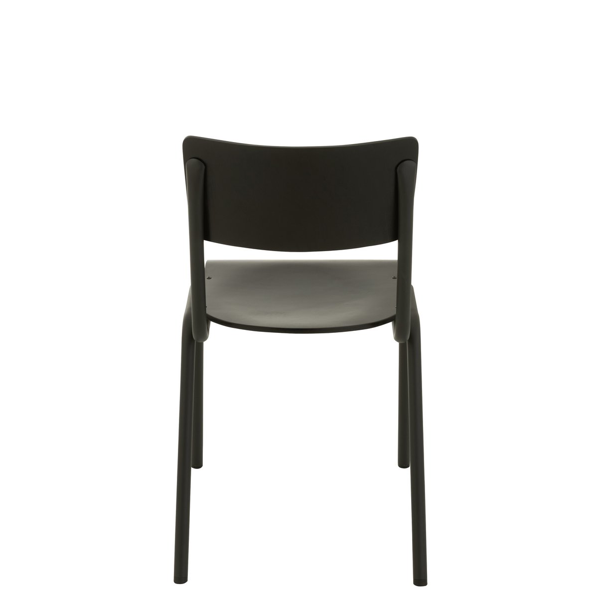 Chaise J-Line - bois/métal - noir