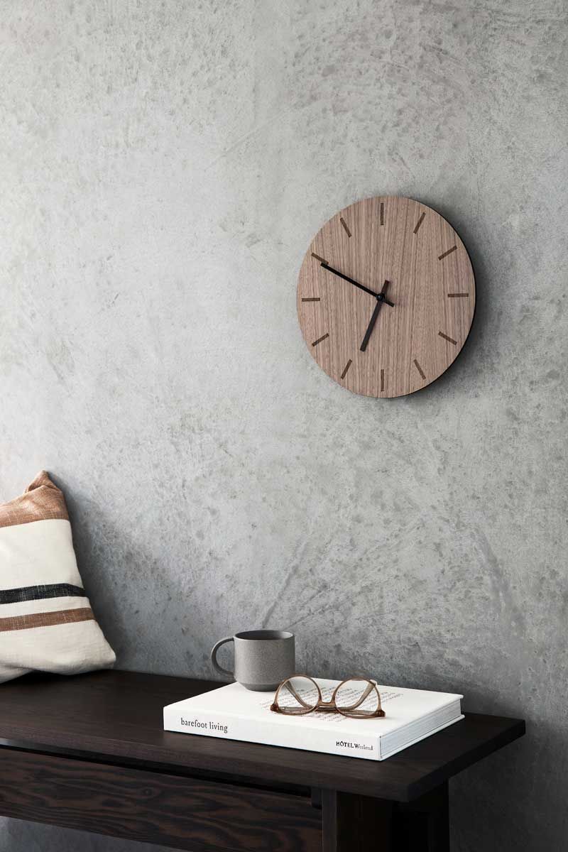 Horloge murale Hemverk DK en noyer – Ø28/Ø38 cm