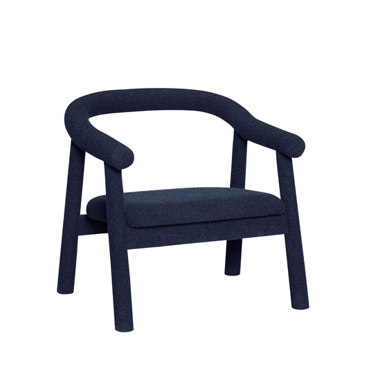 Hübsch Ouli Fauteuil lounge Bleu foncé