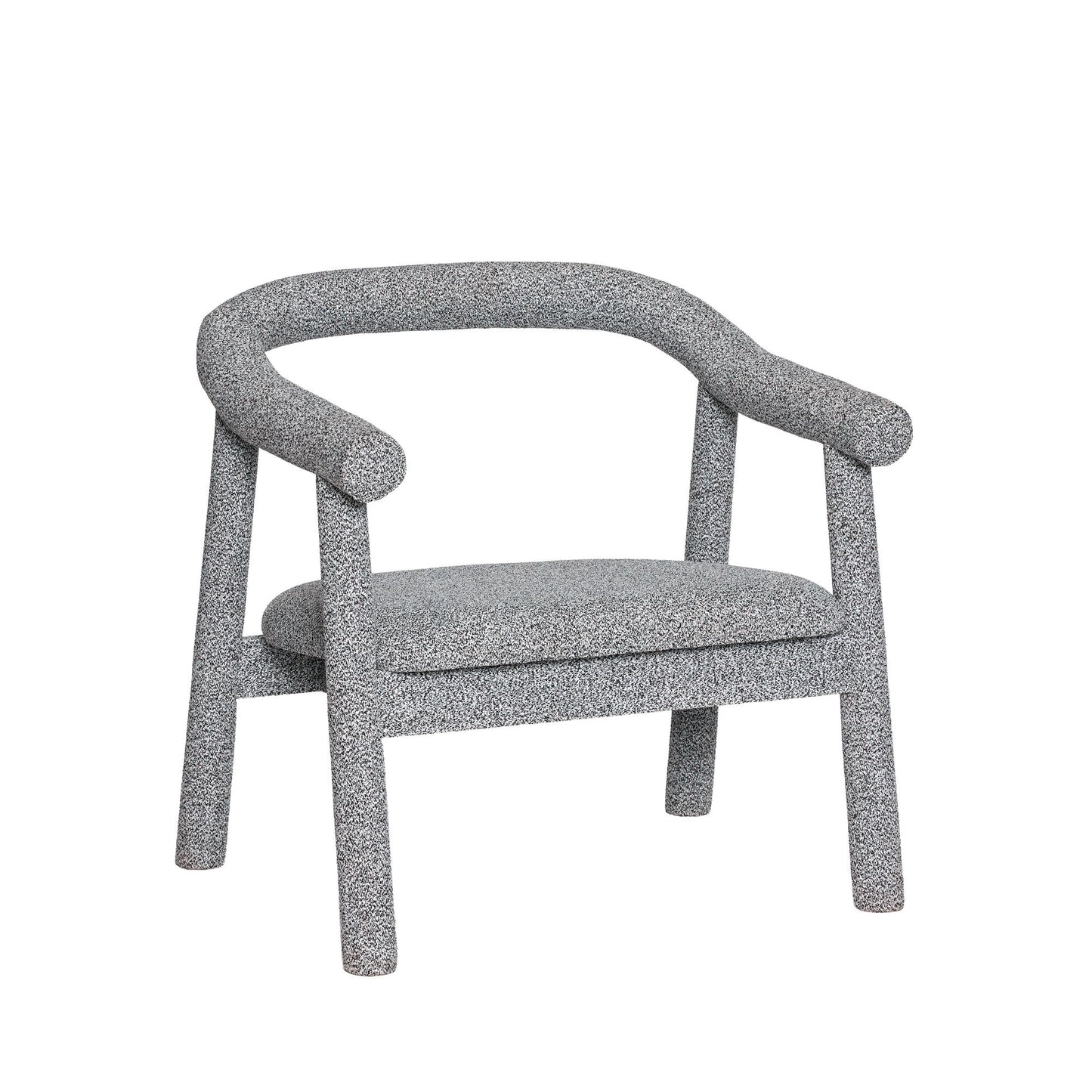 Hübsch Ouli Fauteuil lounge Gris clair chiné