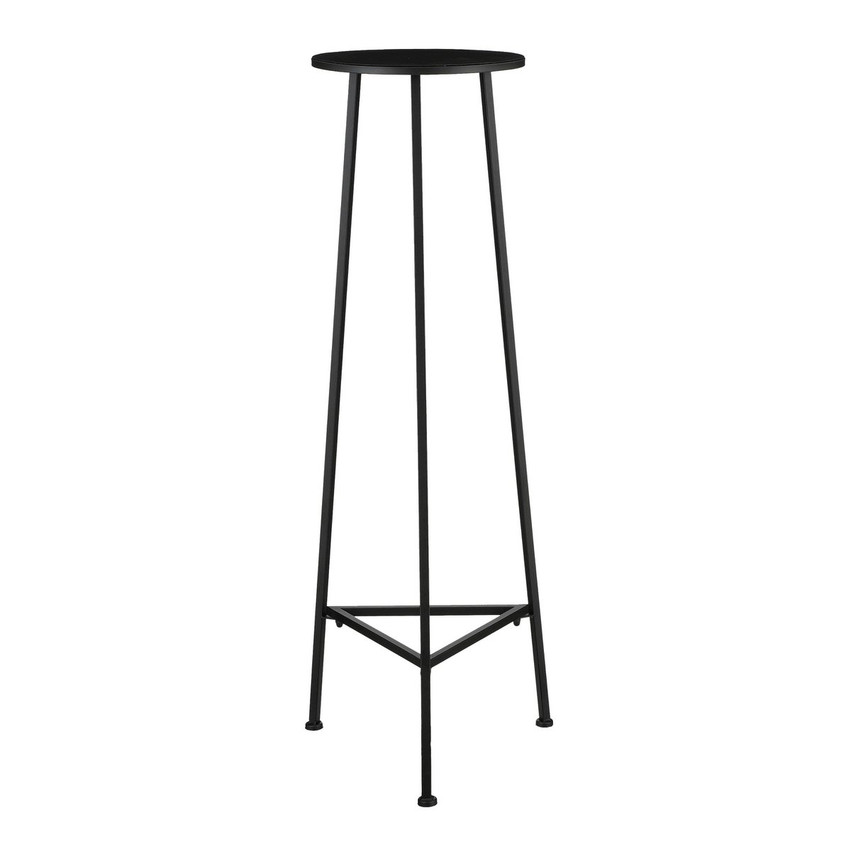 Table à plantes / H120 x Ø35 cm - Métal - Noir